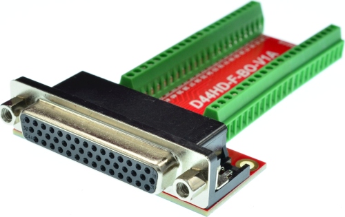 D-Sub High Density 44 DB44HD Female Connector Breakout Board